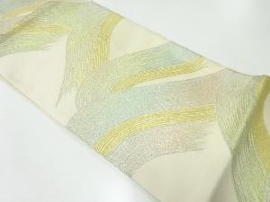 アンティーク　波模様織出し袋帯（材料）